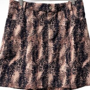 Savanna Jane Leopard Print Mini Skirt - nwt